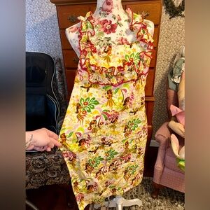 Ruffle Hawaiian Hula Dancer Print Cooking Apron’s